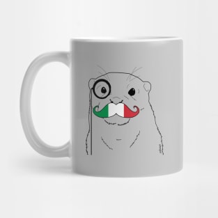 Mustache Flag Italy Mug